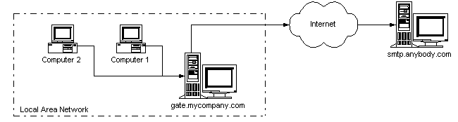 Pic.1. - Local area network (LAN) of organization.
